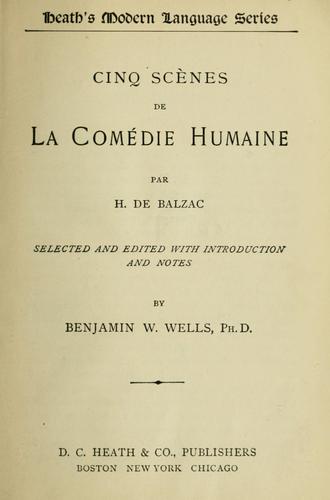 Cinq scènes de La comédie humaine
