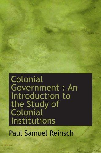 Colonial Government