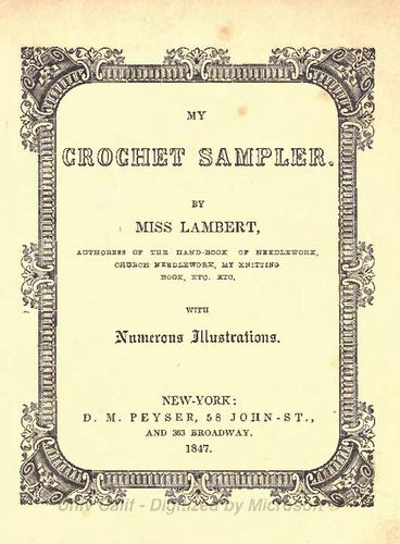 My crochet sampler
