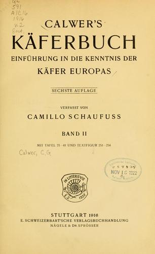 Calwers Käferbuch