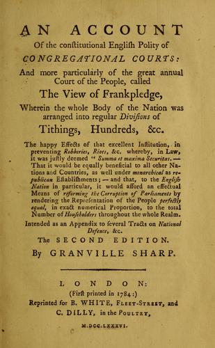 An account of the constitutional English polity of congregational courts