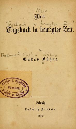 Mein Tagebuch in bewegter Zeit