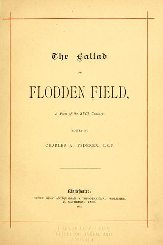 The ballad of Flodden Field