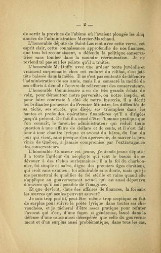 Les conservateurs vengés!