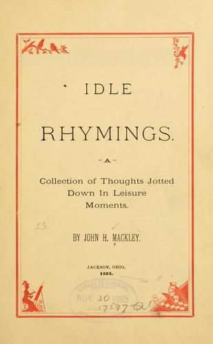 Idle rhymings