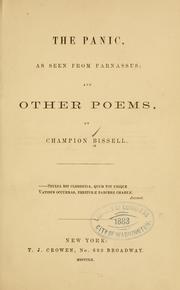The panic, as seen from Parnassus: and other poems