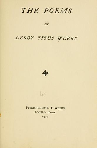 The poems of ...
