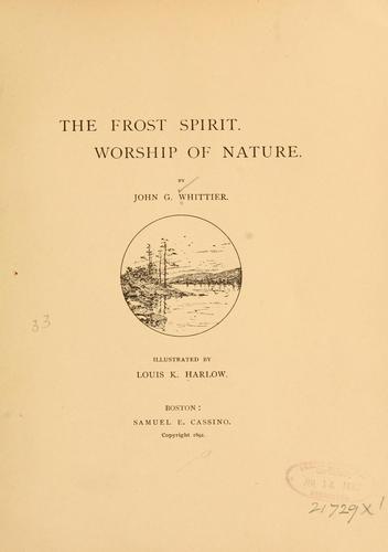 The frost spirit ; Worship of nature