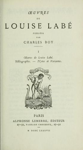 uvres de Louise Labé