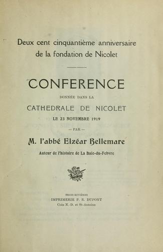 Deux cent cinquantième anniversaire de la fondation de Nicolet