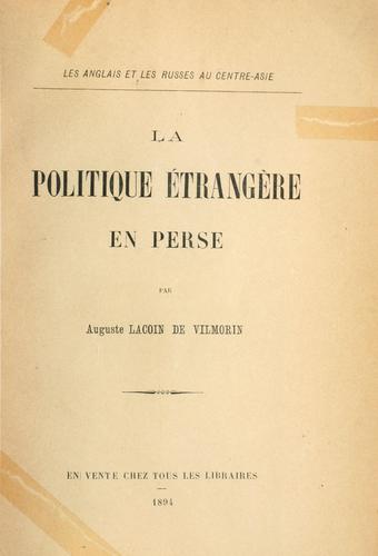 La politique étrangère en Perse
