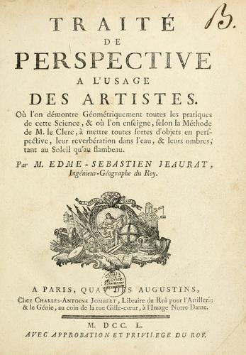 Traité de perspective a l'usage des artistes