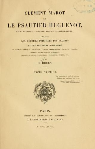 Clément Marot et le psautier huguenot