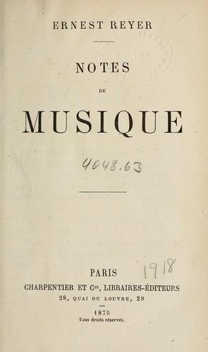 Notes de musique