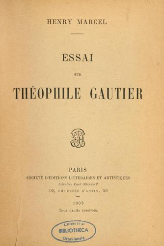 Essai sur Théophile Gautier