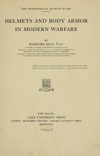 Helmets and body armor in modern warfare