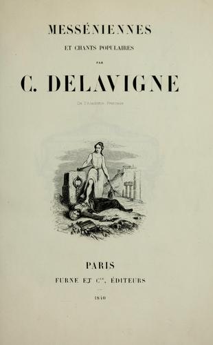 Messéniennes, et Chants populaires