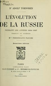 L'évolution de la Russie, pendant les années 1904-1907