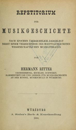Repetitorium der Musikgeschichte