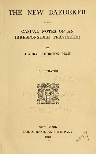 The new Baedeker