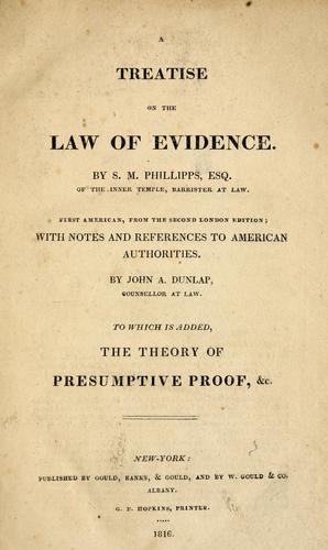 A treatise on the law of evidence