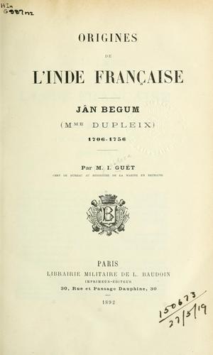 Origines de l'Inde française