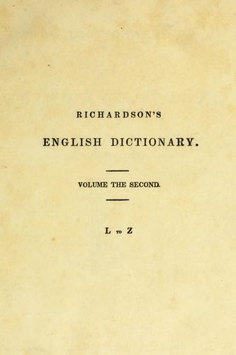 A new dictionary of the English language