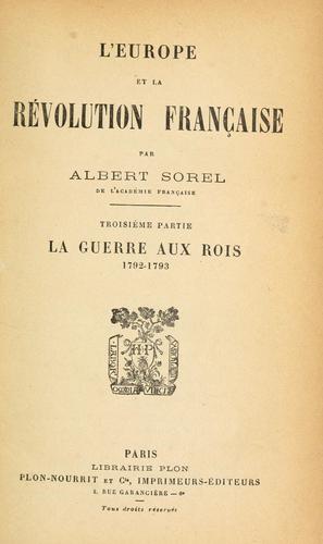 L'Europe et la révolution française