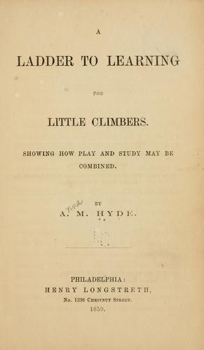 A ladder to learning for little climbers