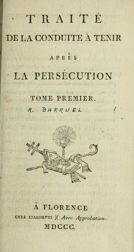 Traité de la conduite à tenir après la persécution