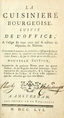 La cuisiniere bourgeoise