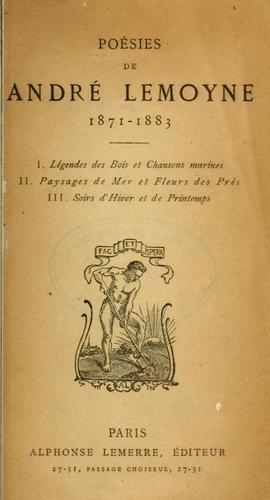 Poésies, 1871-1883