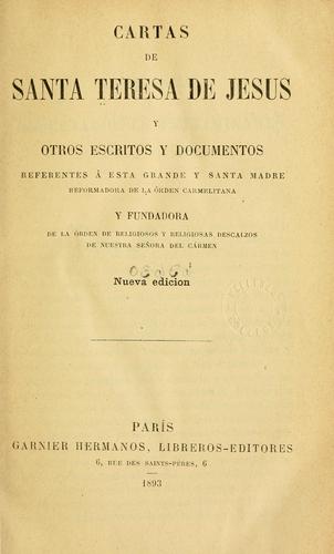 Cartas de Santa Teresa de Jesus