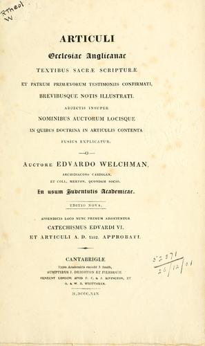 Articuli Ecclesiae Anglicanae