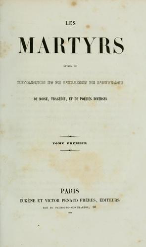Oeuvres complètes de Chateaubriand