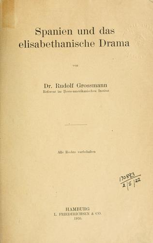 Spanien und das Elisabethanische Drama