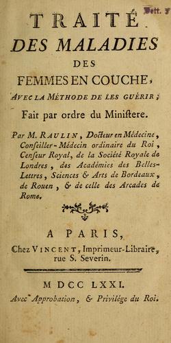 Traitdes maladies des femmes en couche