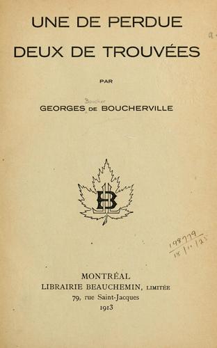 Une de perdue, deux trouvées