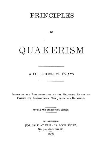 Principles of Quakerism