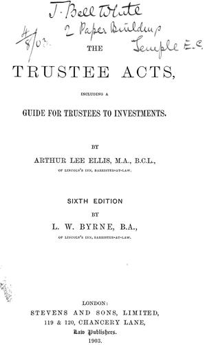 The Trustee Acts