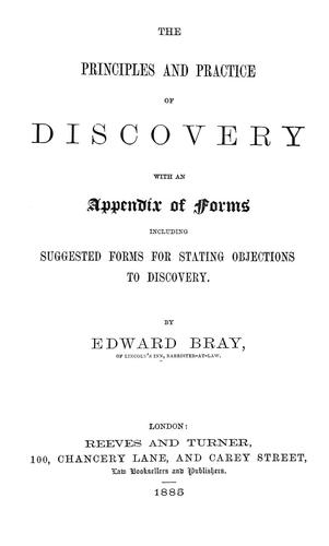 The principles and practice of discovery