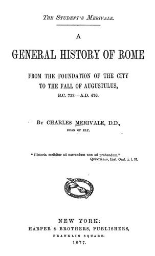A general history of Rome