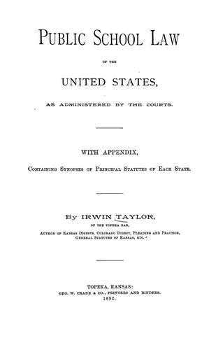 Public school law of the United States