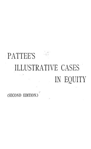 Illustrative cases in equity