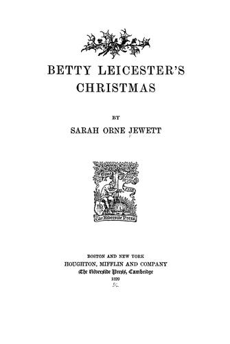 Betty Leicester's Christmas