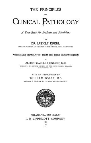 The principles of clinical pathology