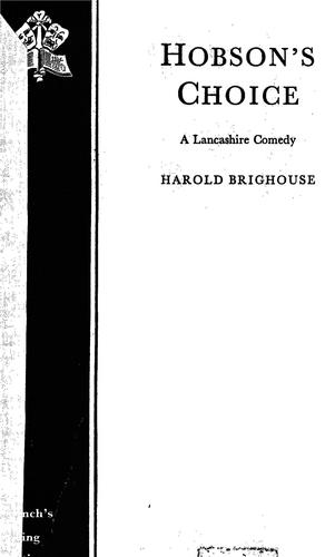 Hobson's choice