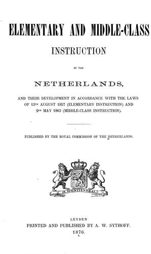 Elementary and middle-class instruction in the Netherlands