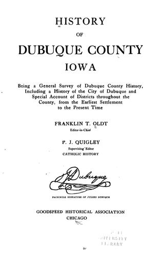 History of Dubuque County, Iowa