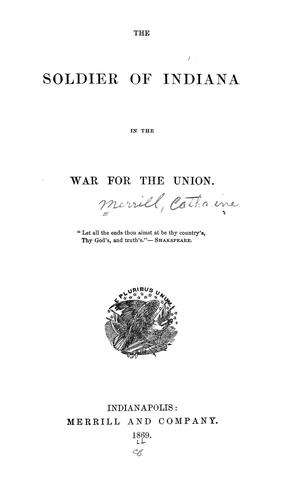 The Soldier of Indiana in the war for the union
